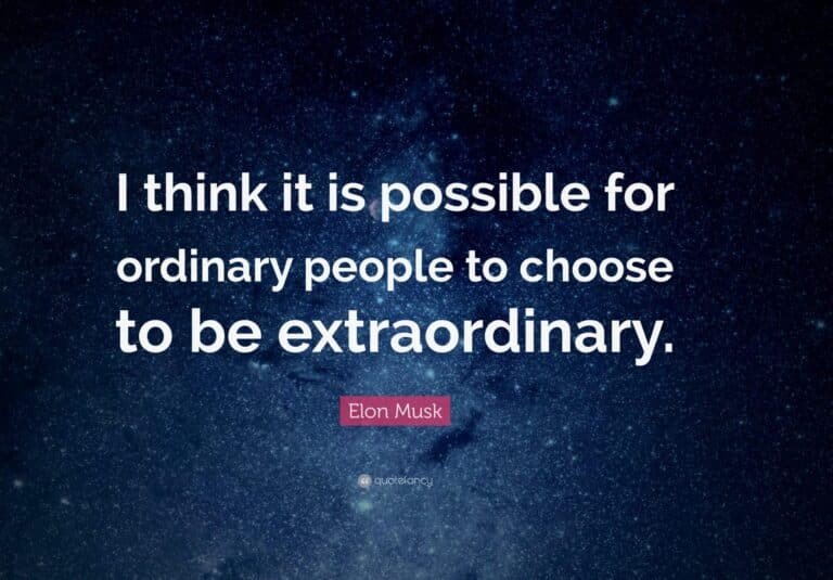 Be extraordinary